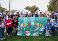 El gobernador Orrego encabezó acciones sanitarias y presentó una nueva edición de VacunArte+ en San Juan