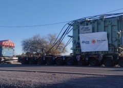 Llegó un nuevo transformador para duplicar la capacidad eléctrica de la provincia