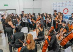 Chimbas vivió una tarde de música con el concierto de la Orquesta Escuela Infantil