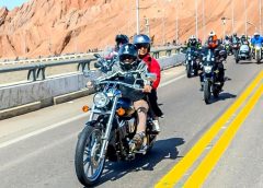 Moto turismo por las calles sanjuaninas